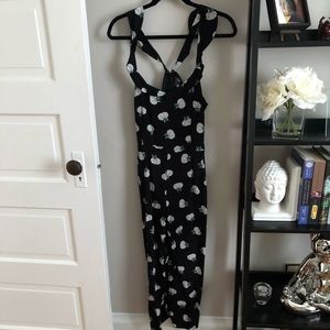 Loft floral print jumpsuit